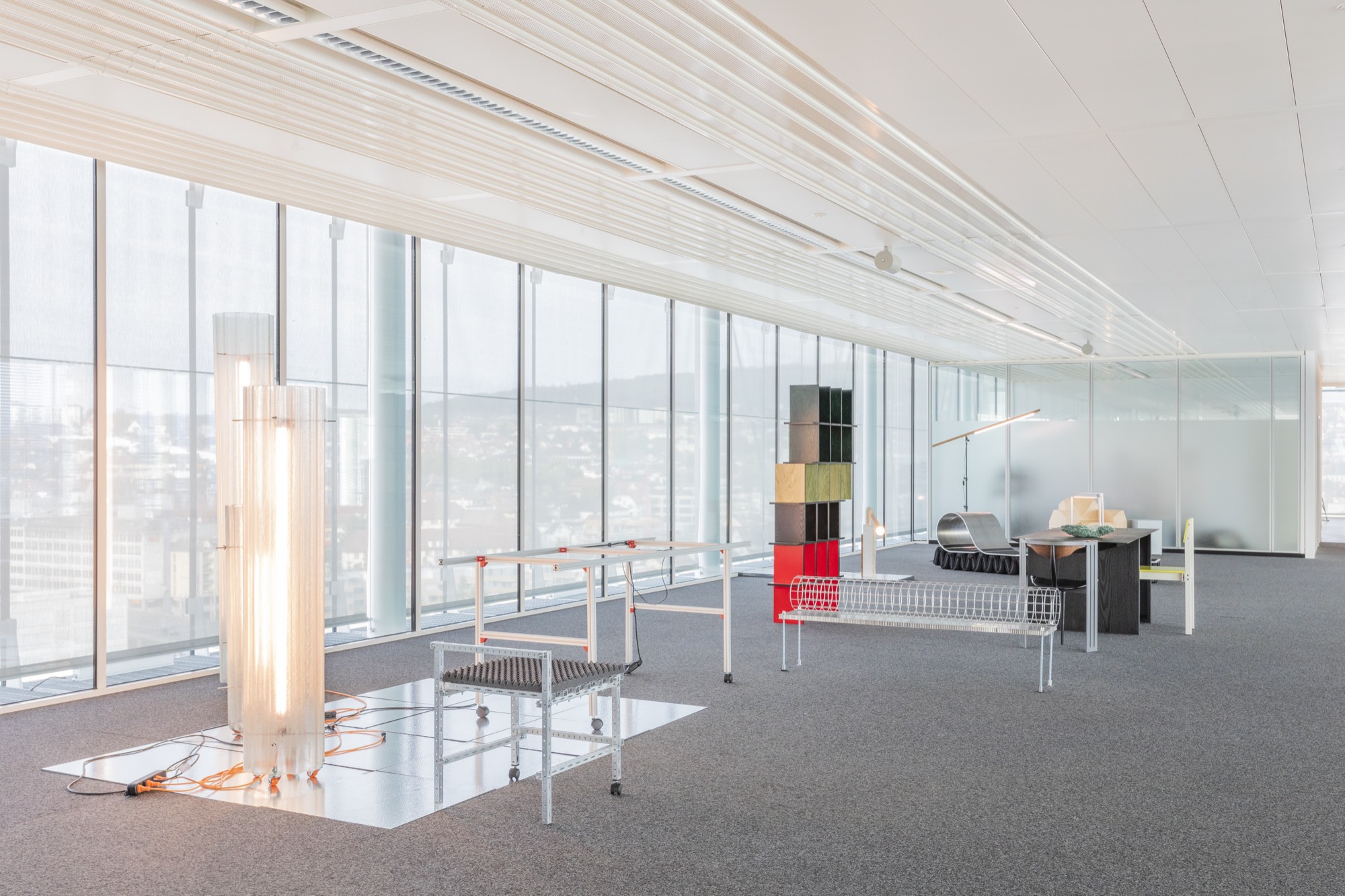 Office for Ordinary Objects, S, M, L — Corrugated Polyester Lamps